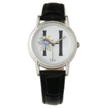 Vild Flower Alphabet H Watch