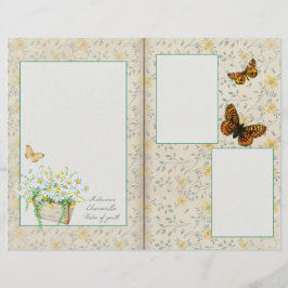 Vild Flower & Butterfly Scrapbook Ephemera