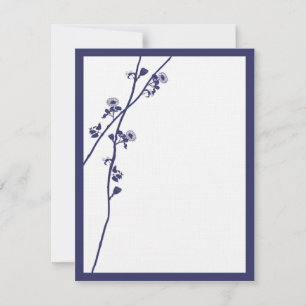Vild Flower Grenar Bröllop OSA Kort