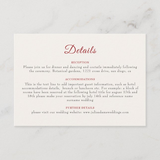 Vild Flower Gult Marigold Foliage Bröllop Tilläggskort (Framsida)