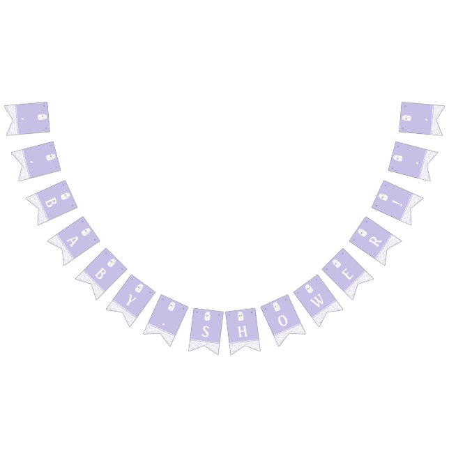 Vild Flower Mason Burk och Snöre Baby Shower Vimplar (Alla)