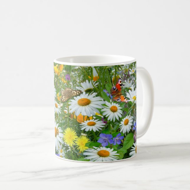Vild Flower Meadow Coffee Mugg (Framsida höger)