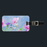 Vild Flowers Blå himmel Bagagebricka<br><div class="desc">Bagagetag</div>