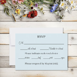 Vild Flowers Blommigt Blue Mushroom OSA Kort