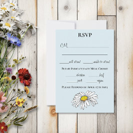 Vild Flowers Blommigt Blue Mushroom OSA Kort