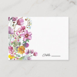 Vild Flowers | Boho Blommigt Place Card Placeringskort