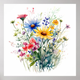 Vild Flowers Botanical Poster