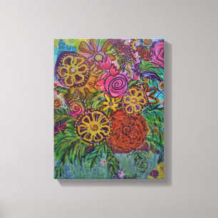 Vild Flowers Canvastryck