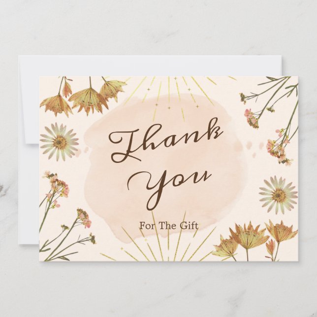 Vild Flowers - fast Tack för presentkortet (Framsida)