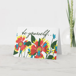 Vild Flowers for Courage Kort