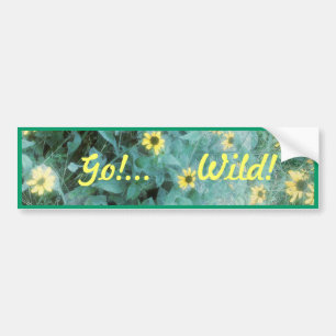 Vild Flowers - gå!..Vild! Bildekal
