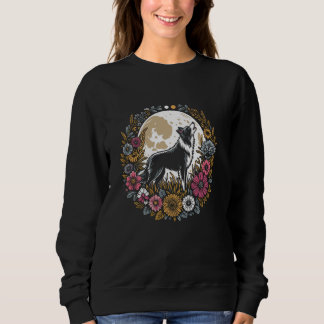 Vild Flowers Gräns Collie Pet - Blommigten Hund av T Shirt