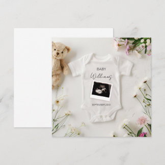 Vild Flowers Gravid Meddelande Inbjudningar