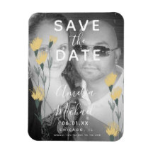 Vild Flowers Hand Drawn Botanical Save the Date