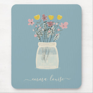 Vild Flowers Mason Burk Hand Lettered Monogram Musmatta