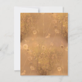 Vild Flowers med Orange glöd Vykort