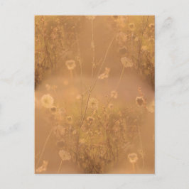 Vild Flowers med Orange glöd Vykort