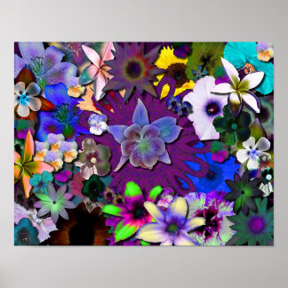 Vild Flowers - mindre Poster