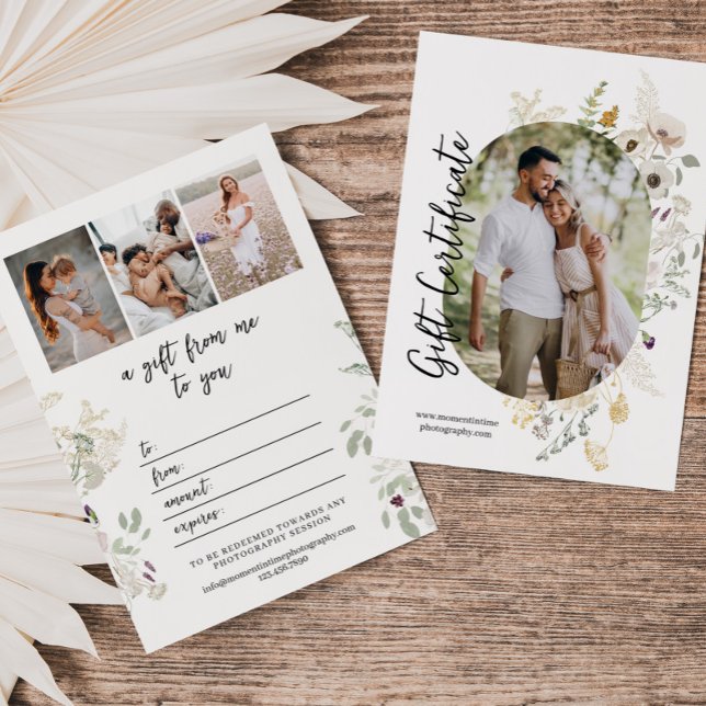 Vild Flowers | Oval Photo | Fotografiskt presentko (Skapare uppladdad)