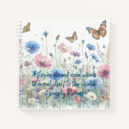 Vild Flowers & Quote