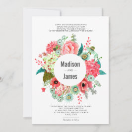 Vild Flowers Rustic Bouquet | Bröllopsinbjudningar Inbjudningar