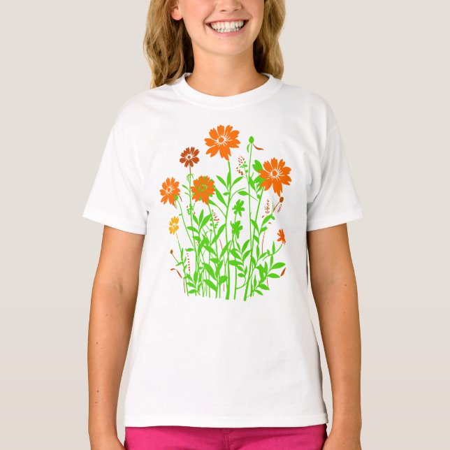Vild Flowers T Shirt (Framsida)
