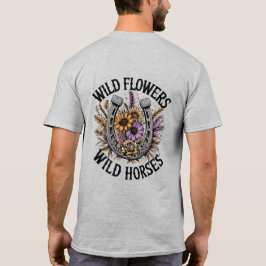Vild Flowers Vild Horses T Shirt