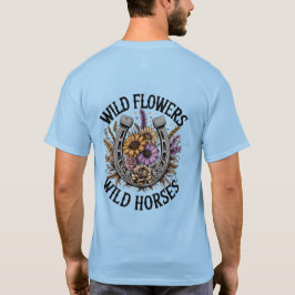 Vild Flowers Vild Horses T Shirt
