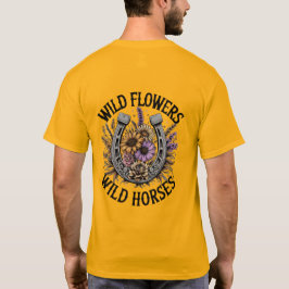 Vild Flowers Vild Horses T Shirt
