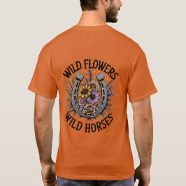 Vild Flowers Vild Horses T Shirt