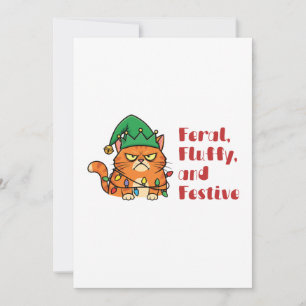 Vild, Fluffig och Festlig Julkort
