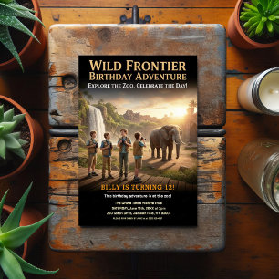 Vild födelsedagsfest på Frontier Vykort