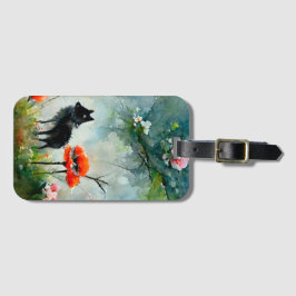 Vild för av kutym blommigt för djurbagage bagagebricka