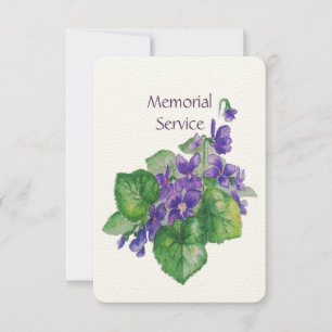 Vild för av vattenfärgen Inbjudan i Memorial Serv