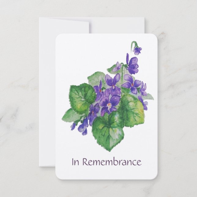 Vild för  av vattenfärgen Inbjudan i Memorial Serv (Framsida)