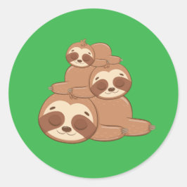 Vild för matta djur - en karta runt klistermärke