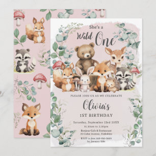 Vild för Rosa av kutym trädbevuxen Inbjudningar