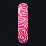 Vild för zebra ränder Rosa Orange Animalisk utskri Mini Skateboard Bräda 18,5 Cm<br><div class="desc">Zebra tryck - rosa och orange mönster - djurtryck i vild.</div>