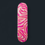 Vild för zebra ränder Rosa Orange Animalisk utskri Mini Skateboard Bräda 18,5 Cm<br><div class="desc">Zebra tryck - rosa och orange mönster - djurtryck i vild.</div>