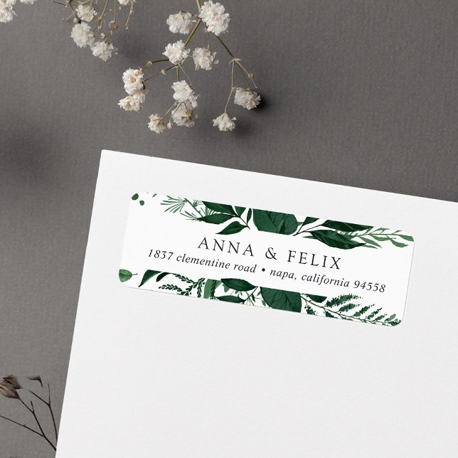 Vild Forest | Botanisk Returadress Returadress Etikett (Skapare uppladdad)