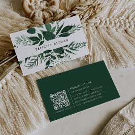 Vild Forest | Botaniskt QR-nummer Visitkort