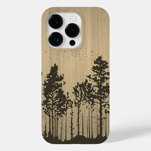 Vild Forest - Engraved wood - Wooden (Baksida)