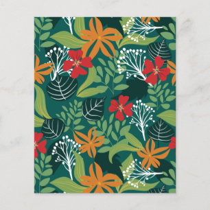 Vild Forest Flowers Scrapbook Papper