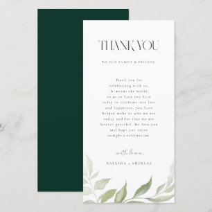 Vild Forest Wedding Reception Bord Tack Kort