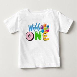Vild Första Födelsedags Baby T-Shirt