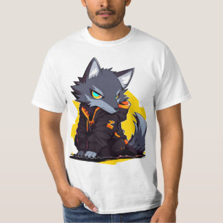 Vild Fox Konstnärlig Natur T-Shirt Design