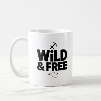 Vild & Free Mugg - Sagittarius Zodiac Coffee Kopp