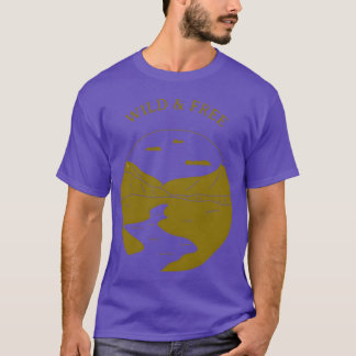 Vild fri camping pojke t shirt