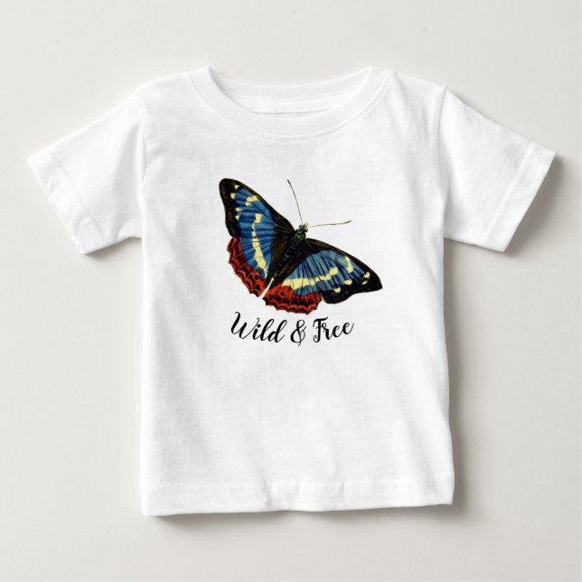 Vild & Fri Fjäril T Shirt (Framsida)