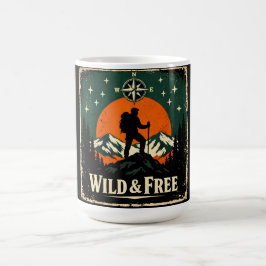 Vild & Fri – Utomhusfrihet Naturens Ande Kaffemugg